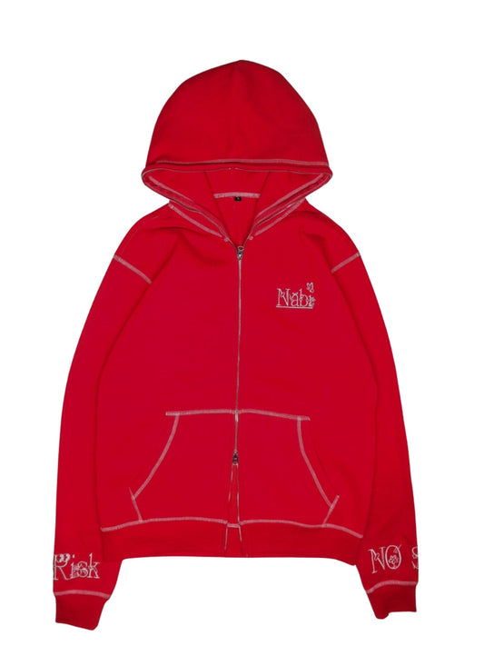 Zip-Hoodie Red